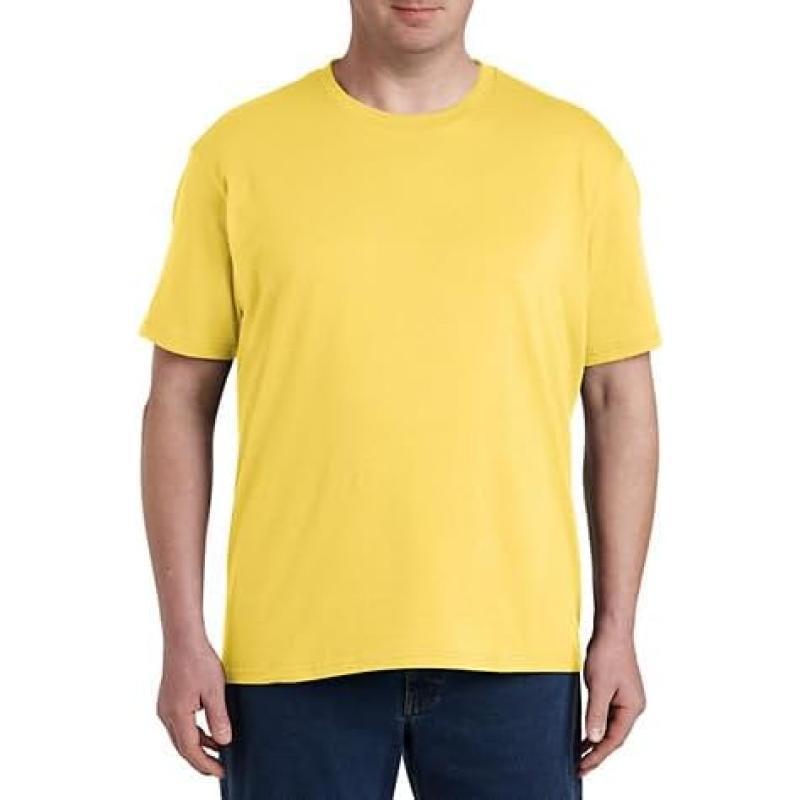 Dxl Big Tall Essentials Mens Big And Tall 2 Pk Teesyellow Dxl 4214