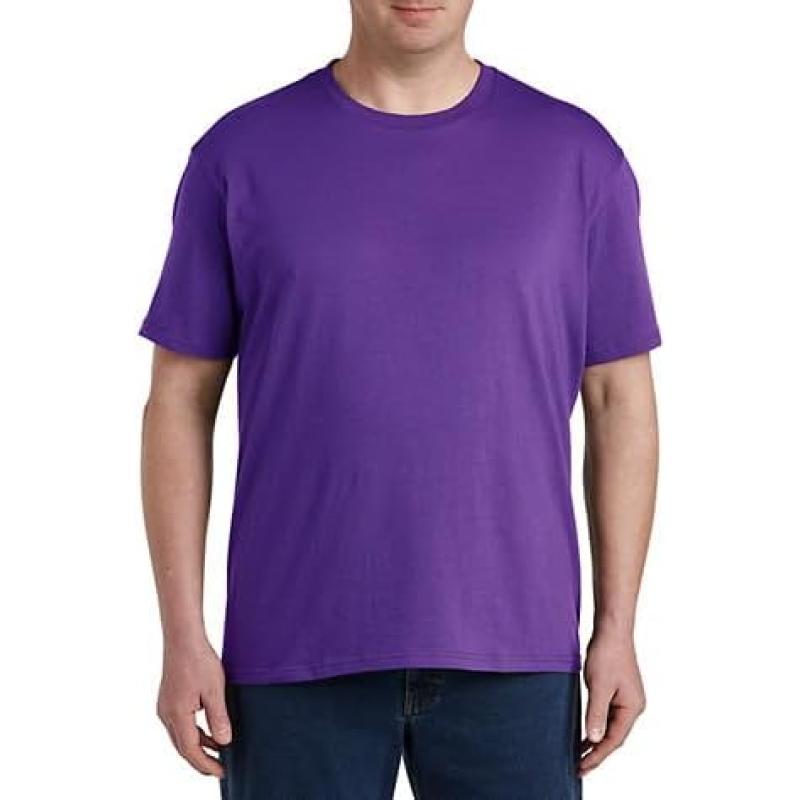 DXL Big + Tall Essentials Men’s Big and Tall 2-pk Tees(Purple) - DXL