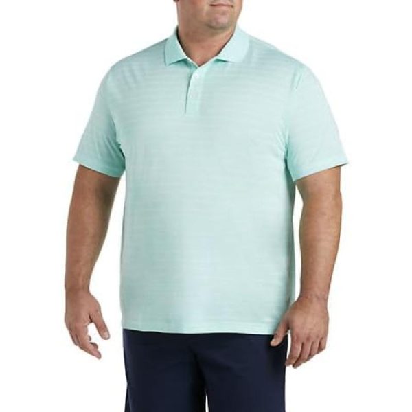 DXL Big + Tall Essentials Men’s Big and Tall Striped Golf Polo Shirt ...