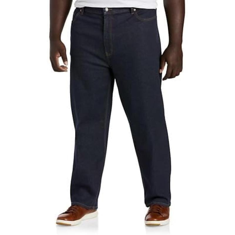 DXL Big + Tall Essentials Men’s Big and Tall Relaxed-Fit Jeans(Dark ...